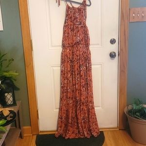 Maurices Dress, maxi, tie strap, size med